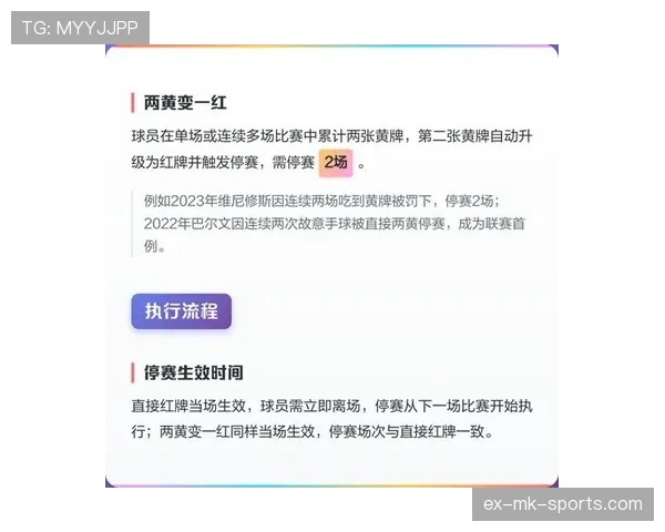黄牌警告规则解析：关键判罚标准与累积影响机制